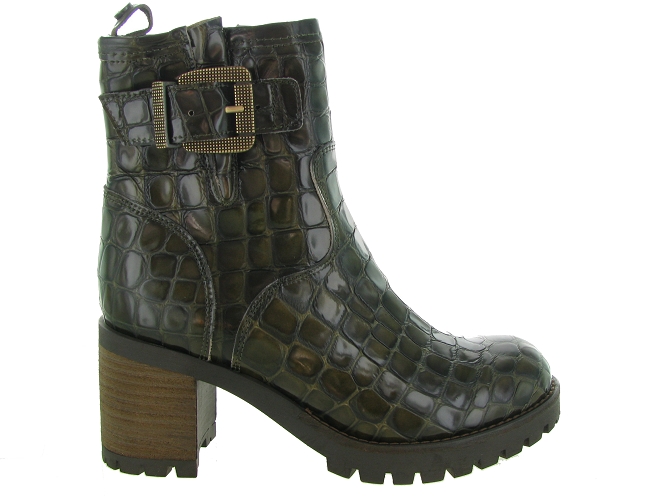 bottines et boots - Motardes - femme - Cuir - Bronze - Minka design6327501_2