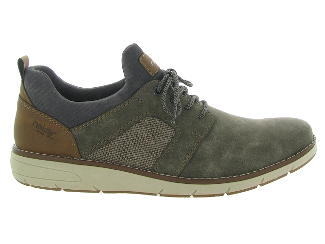 chaussures a lacets - Cérémonie - homme - Cuir - Gris - Rieker6336201_2