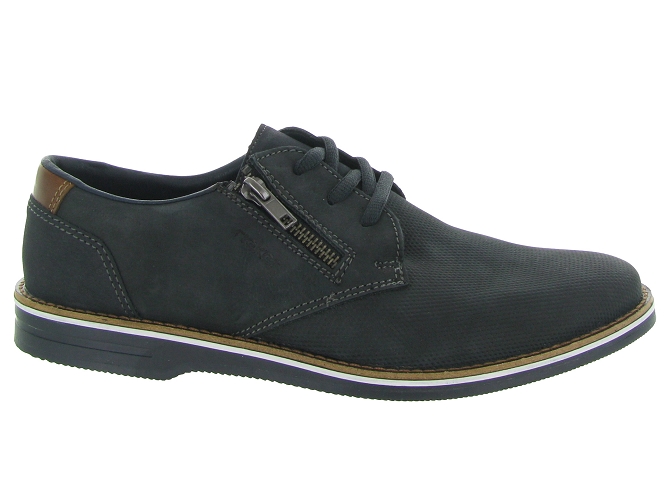 chaussures a lacets - Cérémonie - homme - Cuir - Bleu Marine - Rieker6336701_2