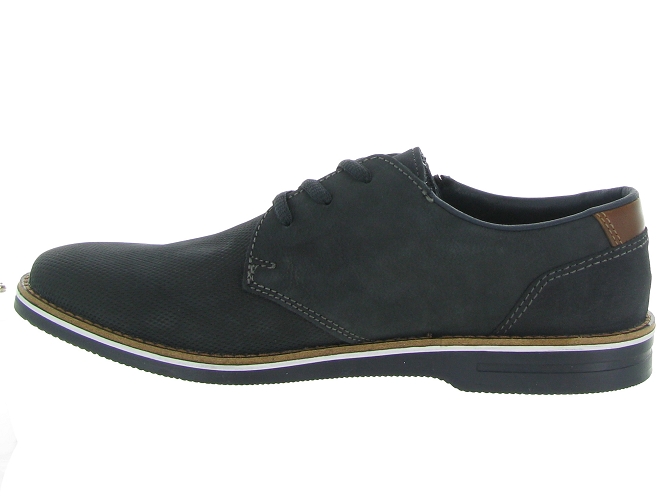 chaussures a lacets - Cérémonie - homme - Cuir - Bleu Marine - Rieker6336701_4