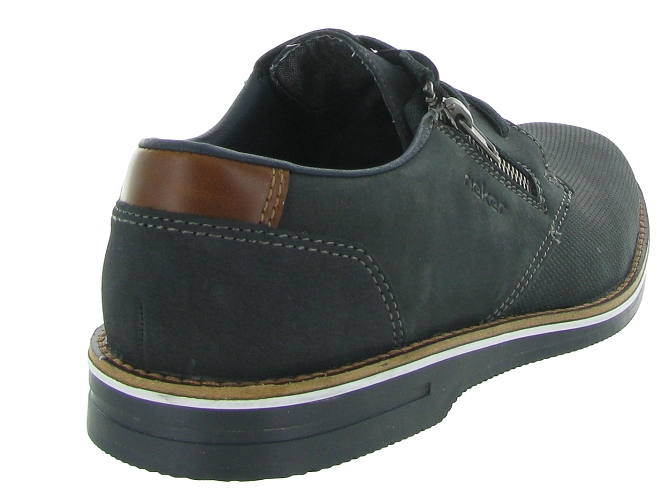 chaussures a lacets - Cérémonie - homme - Cuir - Bleu Marine - Rieker6336701_5