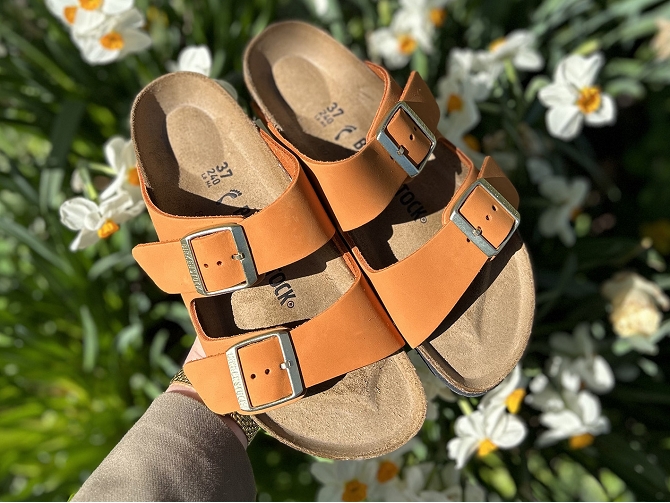 Birkenstock sandales et nu pieds arizona lenb orange6337801_6