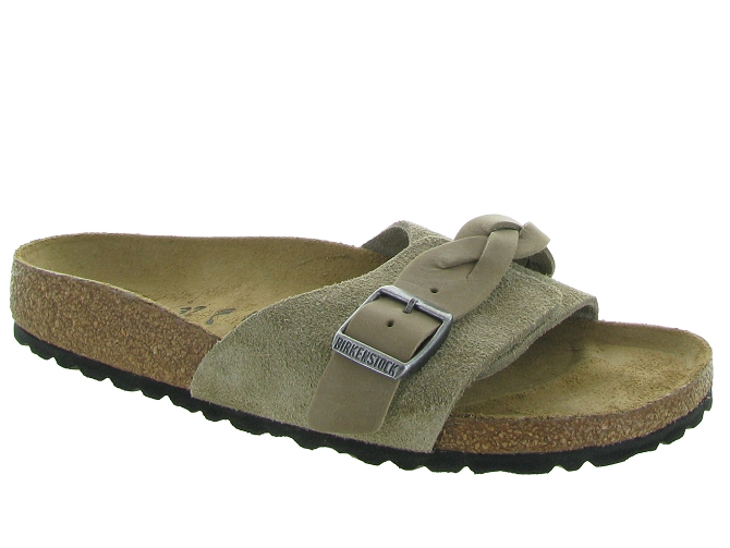 sandales et nu pieds - Mule Sabot - femme - Cuir - Taupe - Birkenstock