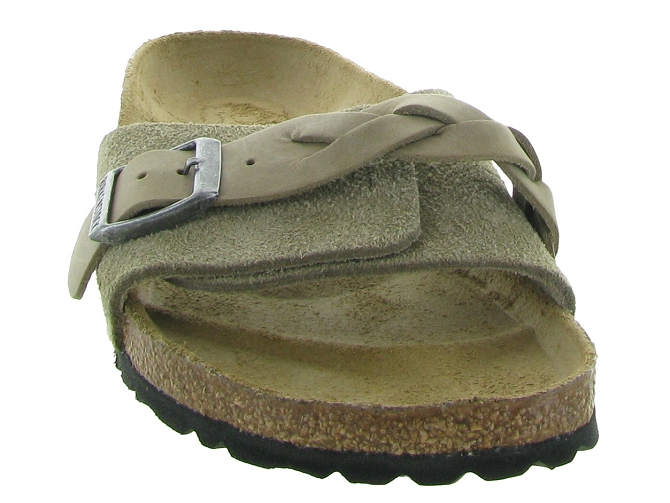 sandales et nu pieds - Mule Sabot - femme - Cuir - Taupe - Birkenstock6338202_3