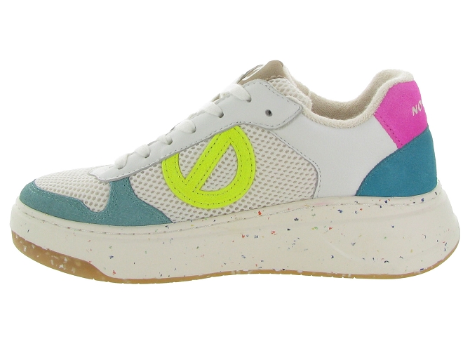 baskets et sneakers - Tendance - femme - Toile  - Blanc - No name6342201_4
