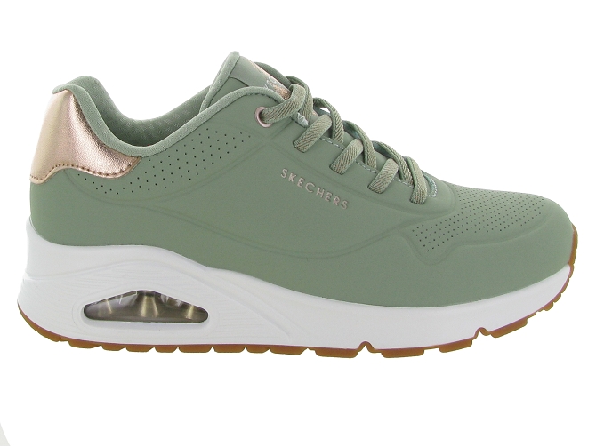 baskets et sneakers - Confort - femme - Toile  - Vert - Skechers footwear6343301_2