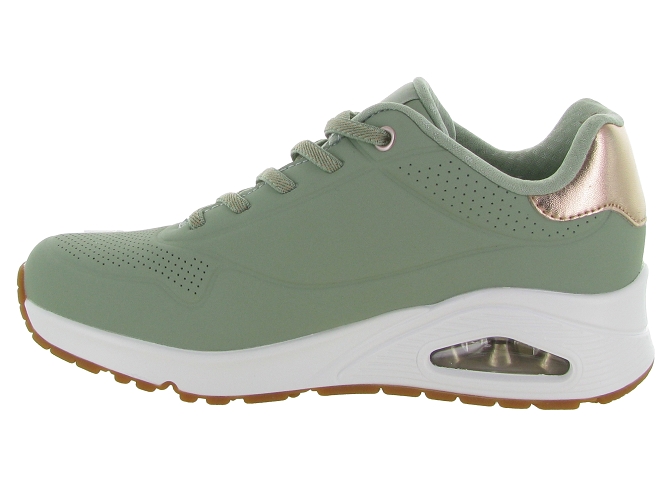 baskets et sneakers - Confort - femme - Toile  - Vert - Skechers footwear6343301_4