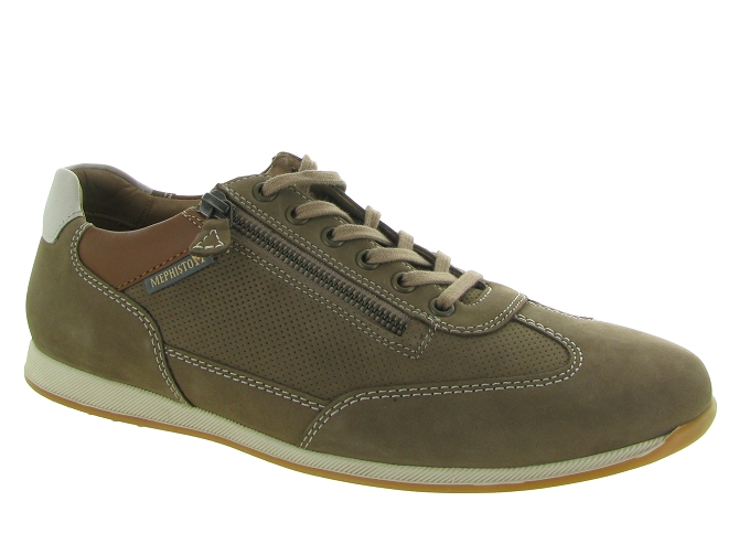 baskets et sneakers - Confort - homme - Cuir - Taupe - Mephisto