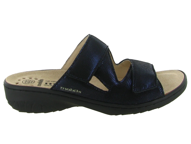 sandales et nu pieds - Mule Sabot - femme - Cuir - Bleu - Mephisto6348503_2