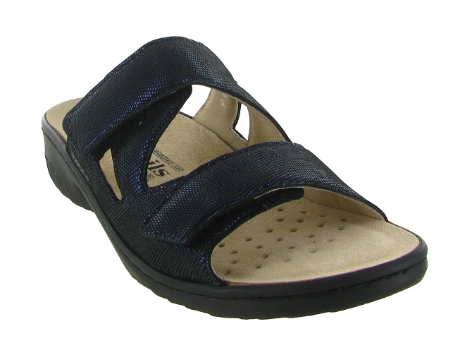 sandales et nu pieds - Mule Sabot - femme - Cuir - Bleu - Mephisto6348503_3
