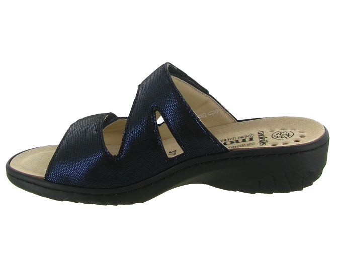 sandales et nu pieds - Mule Sabot - femme - Cuir - Bleu - Mephisto6348503_4