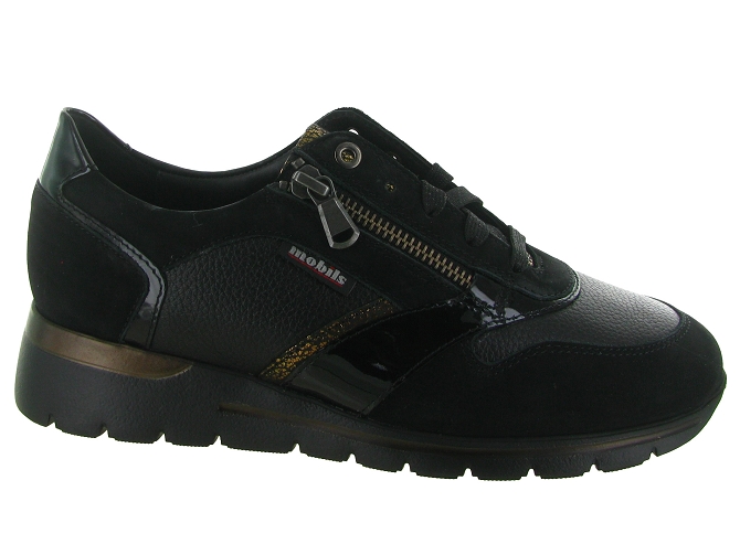 baskets et sneakers - Confort - femme - Cuir - Noir - Mephisto