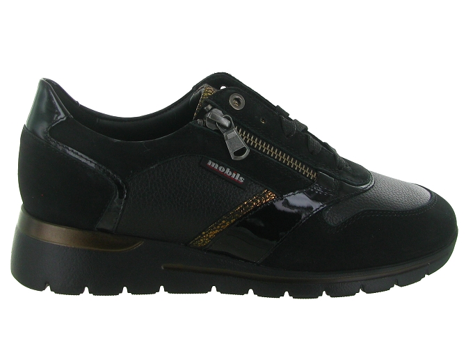 baskets et sneakers - Confort - femme - Cuir - Noir - Mephisto6350703_2