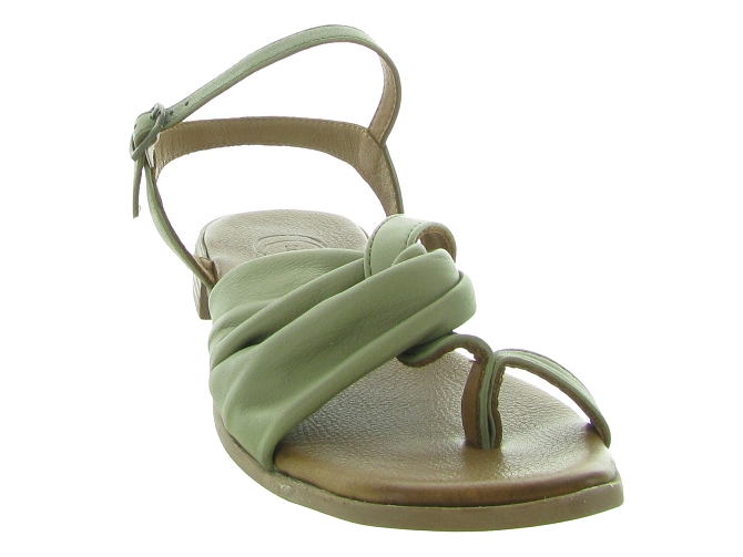 sandales et nu pieds - Casual - femme - Cuir - Kaki - Lune et lautre6351501_3