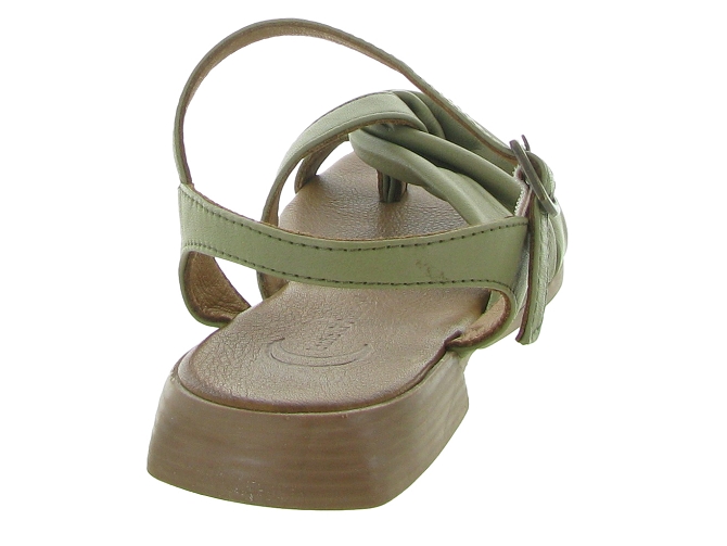 sandales et nu pieds - Casual - femme - Cuir - Kaki - Lune et lautre6351501_5