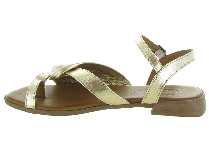 sandales et nu pieds - Cérémonie - femme - Cuir - Or - Lune et lautre6351601_4