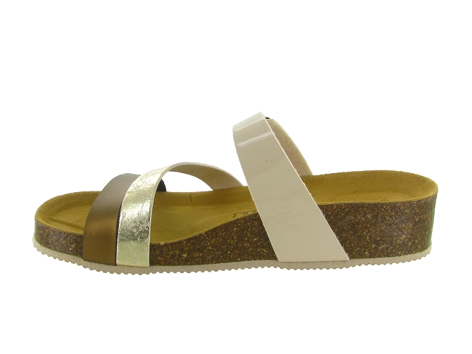 sandales et nu pieds - Mule Sabot - femme - Cuir - Bronze - Armando6701302_4