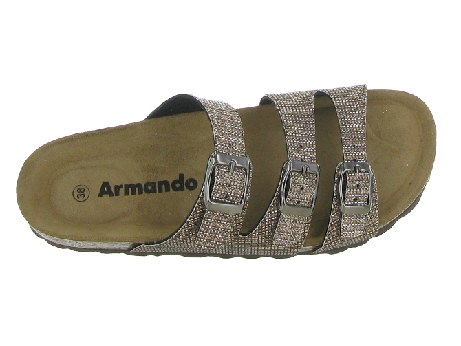 sandales et nu pieds - Mule Sabot - femme - Synthétique - Bronze - Armando6701801_3