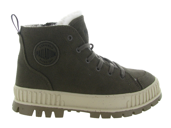 bottines et boots - Casual - femme - Cuir - Kaki - Palladium6702703_2