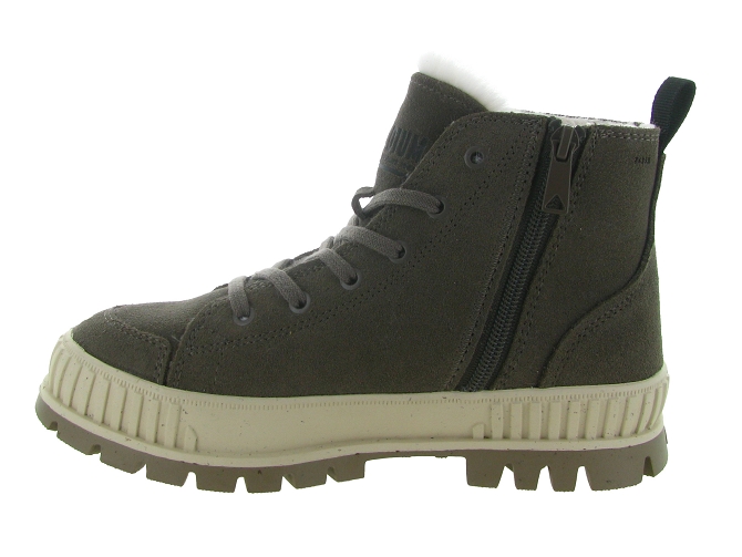 bottines et boots - Casual - femme - Cuir - Kaki - Palladium6702703_4