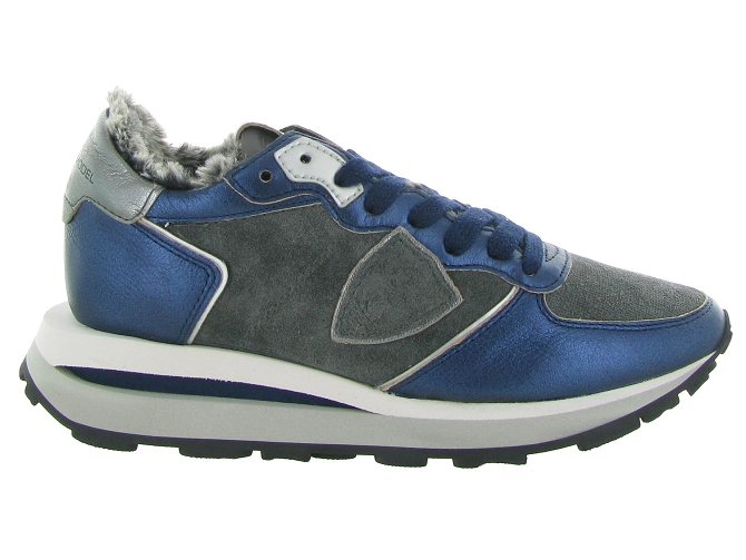 baskets et sneakers - Tendance - femme - Cuir - Bleu - Philippe model6706301_2