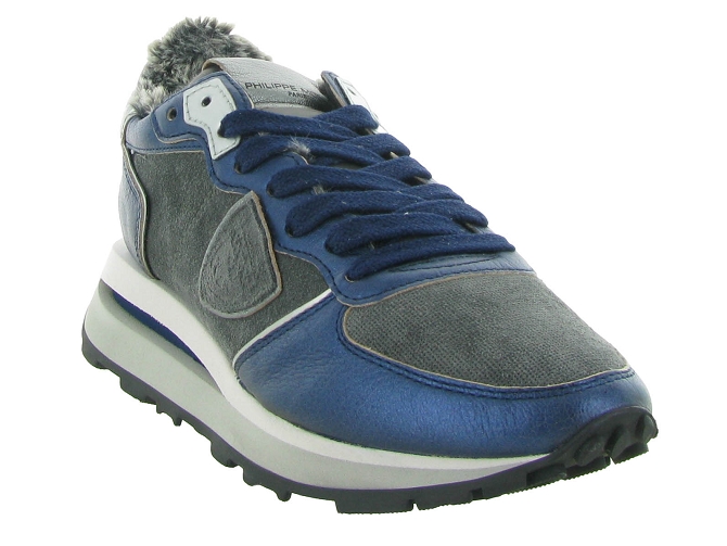 baskets et sneakers - Tendance - femme - Cuir - Bleu - Philippe model6706301_3