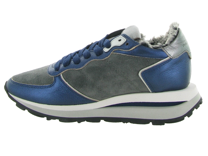 baskets et sneakers - Tendance - femme - Cuir - Bleu - Philippe model6706301_4