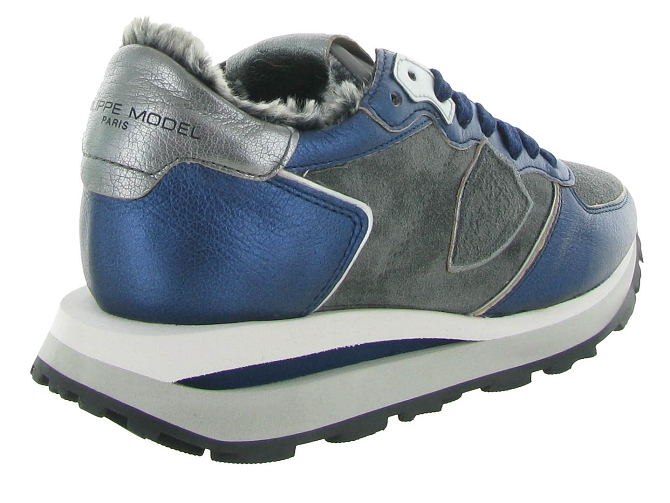 baskets et sneakers - Tendance - femme - Cuir - Bleu - Philippe model6706301_5