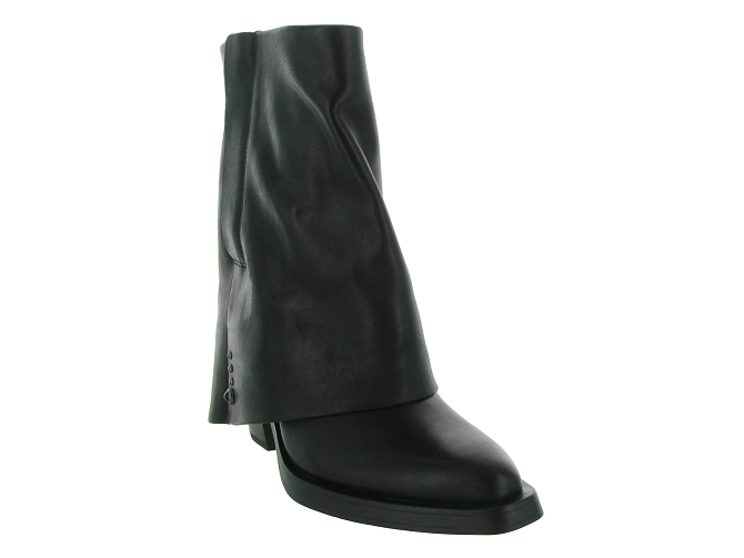 bottines et boots - Motardes - femme - Cuir - Noir - Ash italia6709301_3
