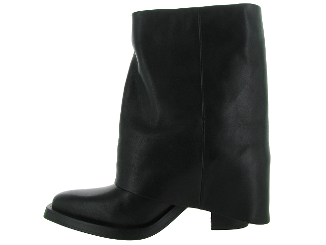 bottines et boots - Motardes - femme - Cuir - Noir - Ash italia6709301_4