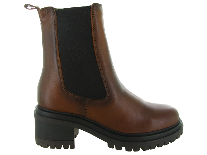 bottines et boots - Chelsea - femme - Cuir - Marron - Creator6715203_2