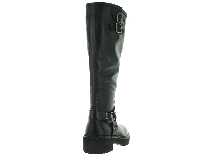 bottes - Cavalières - femme - Cuir - Noir - Unisa6717701_5