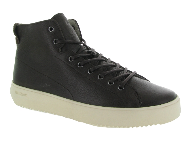 apres ski bottes fourrees - Bottine chaude - homme - Cuir - Noir - Black stone