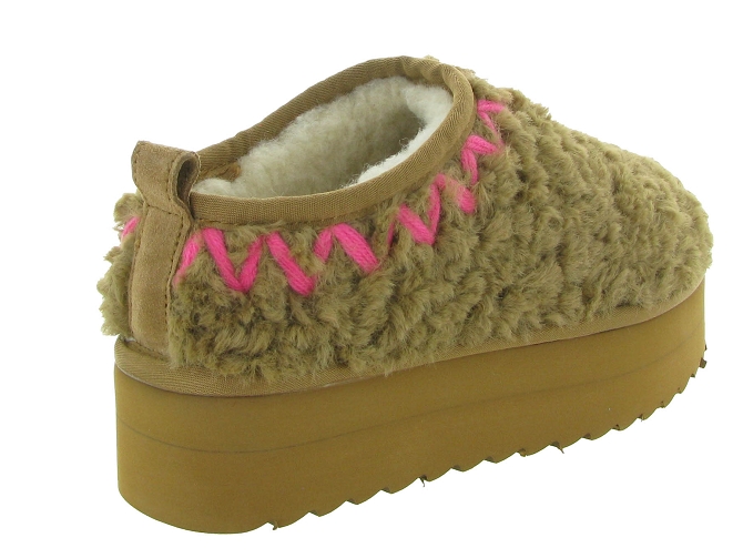 chaussons et pantoufles - Mules Sabots - femme - Synthétique - Chestnut - Colors of california6724801_5