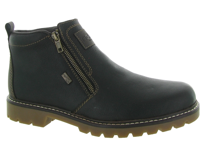 bottines et boots - Chaussures neige - homme - Cuir - Marron - Rieker