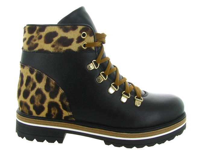 apres ski bottes fourrees - Botte de neige - femme - Cuir - Léopard - La thuile6731501_2