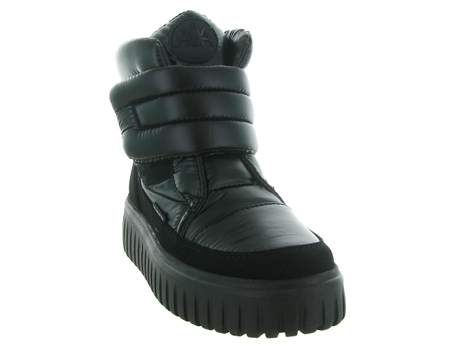 apres ski bottes fourrees - Chaussure neige - femme - Synthétique - Noir - La thuile6731701_3