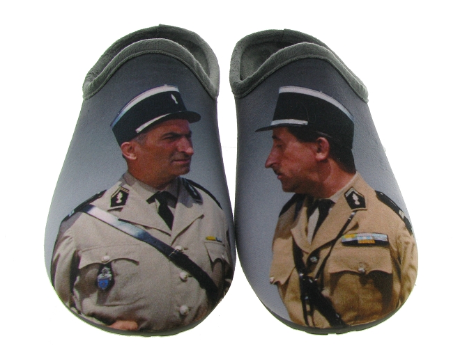 chaussons et pantoufles - Mules Sabots - homme - Toile  - Gris - La maison de l espadrille