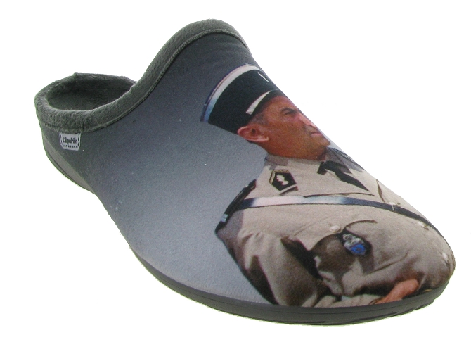 chaussons et pantoufles - Mules Sabots - homme - Toile  - Gris - La maison de l espadrille6733601_3