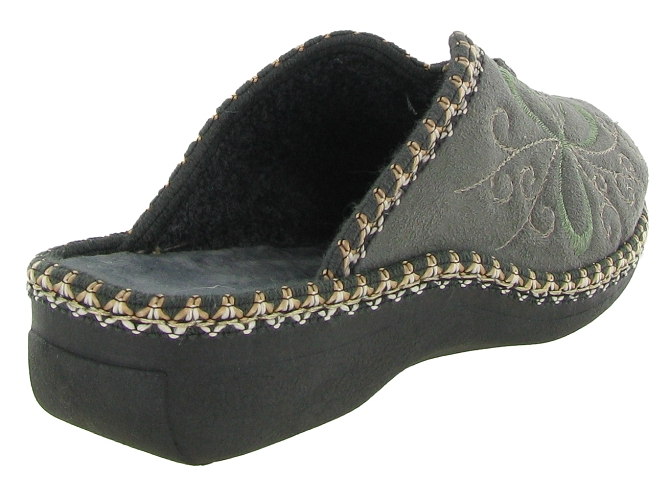 chaussons et pantoufles - Mules Sabots - femme - Toile  - Kaki - La maison de l espadrille6734701_5
