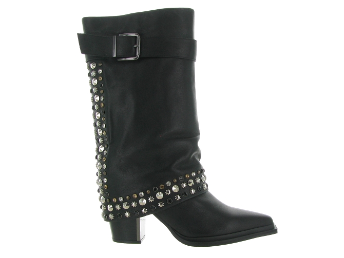 bottes - Motardes - femme - Cuir - Noir - Alma en pena6743701_2