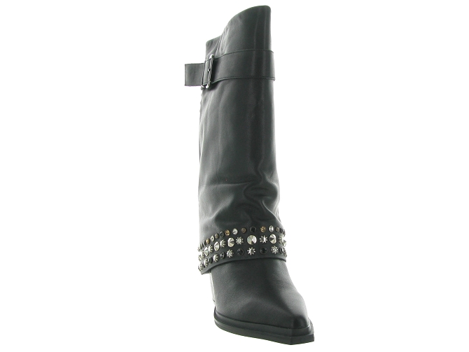 bottes - Motardes - femme - Cuir - Noir - Alma en pena6743701_3