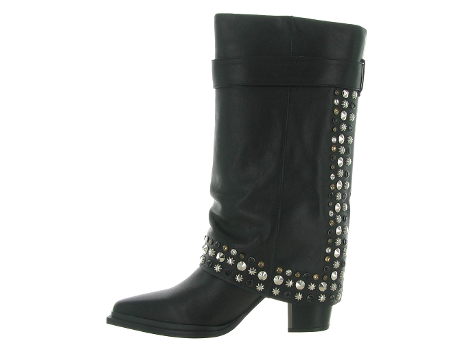 bottes - Motardes - femme - Cuir - Noir - Alma en pena6743701_4