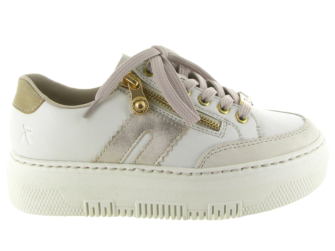 baskets et sneakers - Confort - femme - Cuir - Blanc - Rieker6745602_2