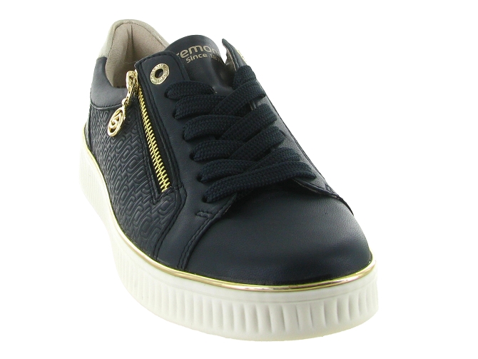 baskets et sneakers - Confort - femme - Cuir - Bleu Marine - Remonte6746402_3