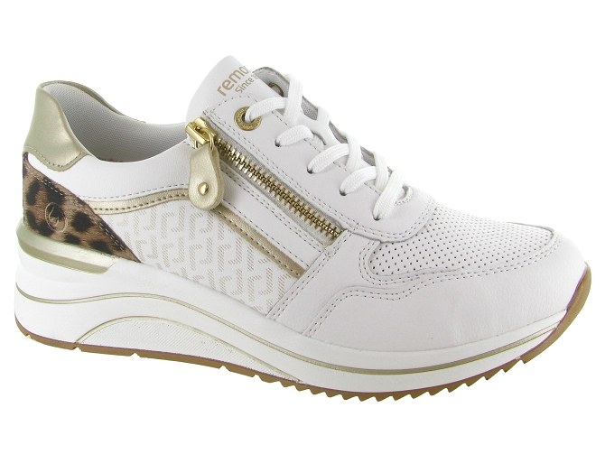 baskets et sneakers - Confort - femme - Cuir - Beige - Remonte