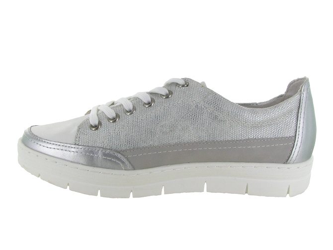 baskets et sneakers - Confort - femme - Cuir - Argent - Remonte6747301_4