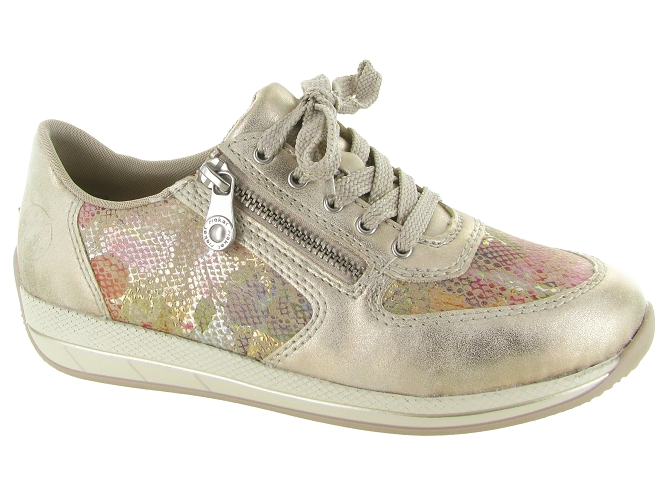 baskets et sneakers - Confort - femme - Synthétique - Beige - Rieker