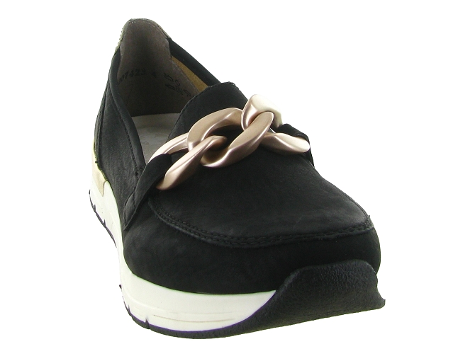 mocassins - Compensé - femme - Cuir - Noir - Rieker6748502_3
