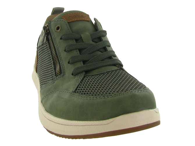 chaussures a lacets - Confort et décontracté - homme - Synthétique - Kaki - Rieker6749302_3